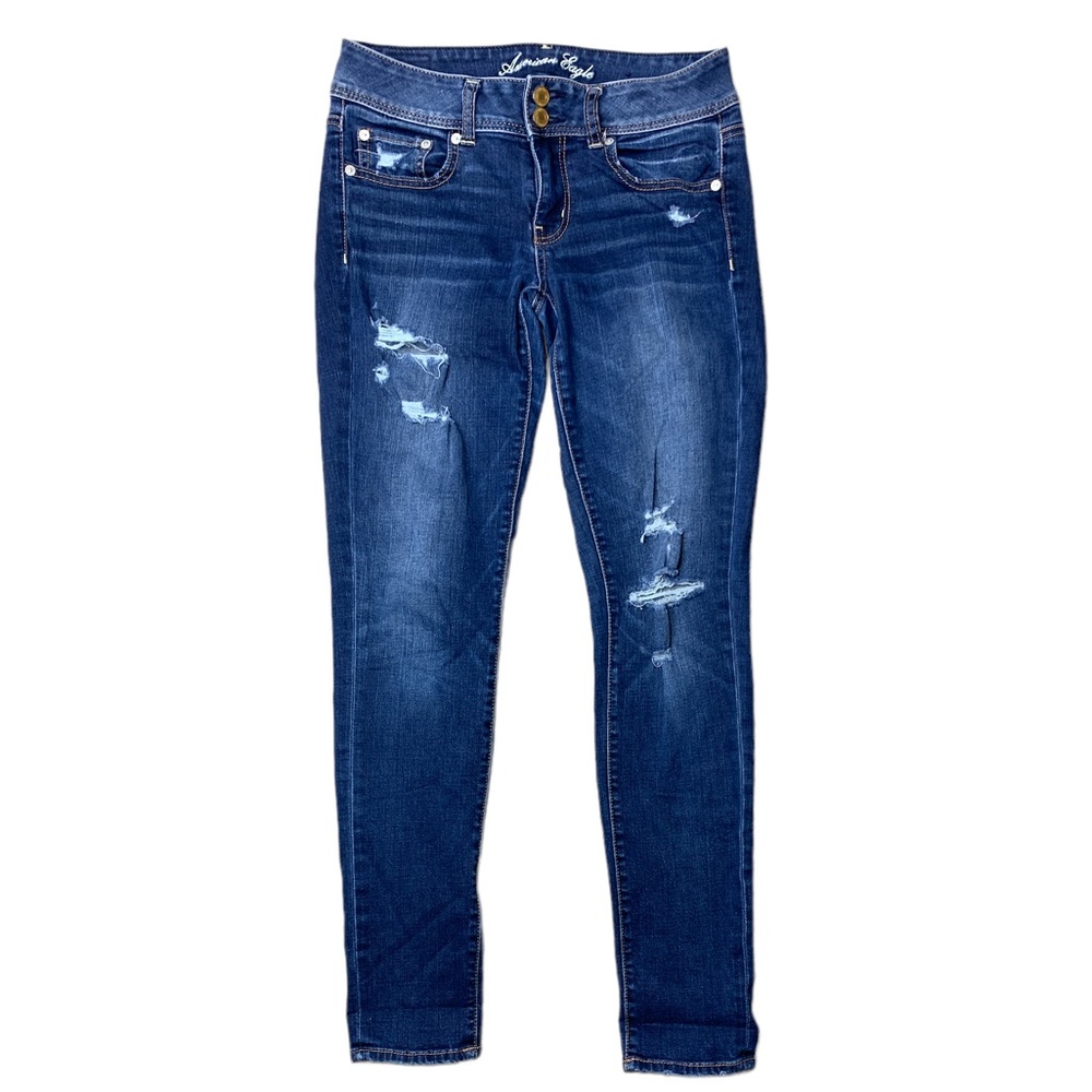 American Eagle Outfitters Distressed Skinny Jeans Size 4
